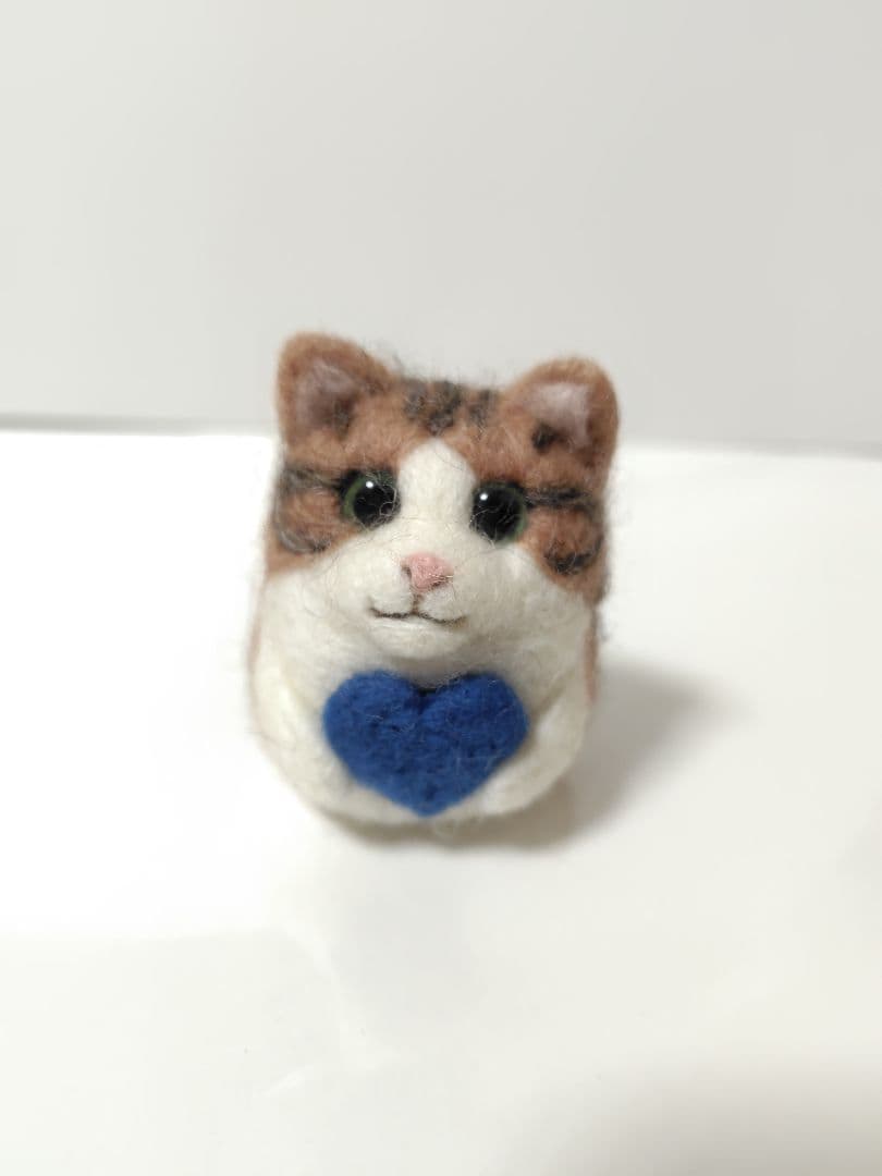 桜　羊毛フェルト　猫ちゃん