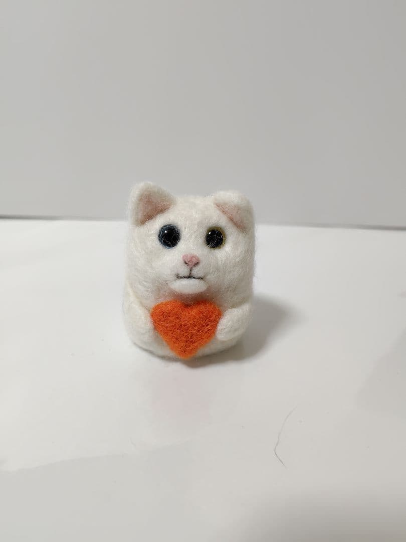 桜　羊毛フェルト　猫ちゃん