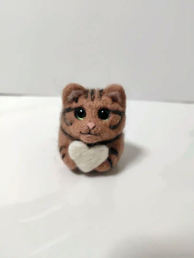 桜　羊毛フェルト　猫ちゃん