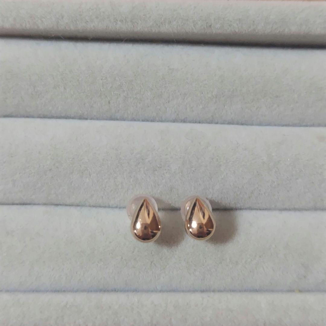 K18 PG carat ティアドロップピアス