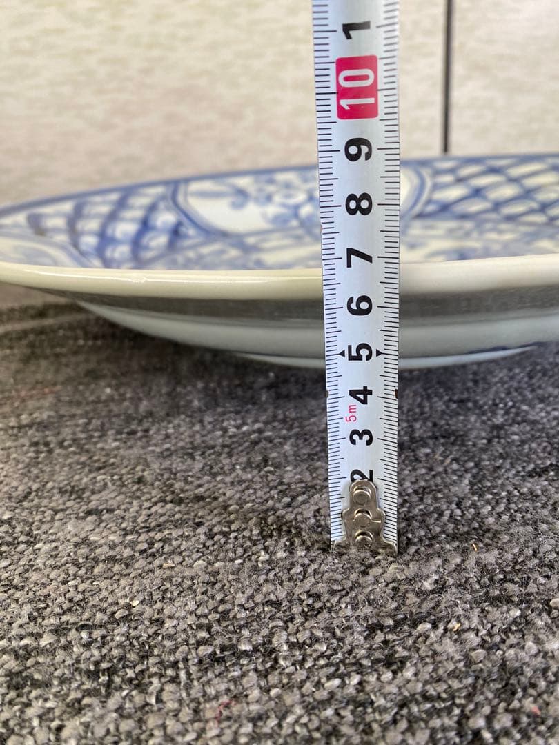 砥部焼　梅山窯　飾り皿　大皿　染付