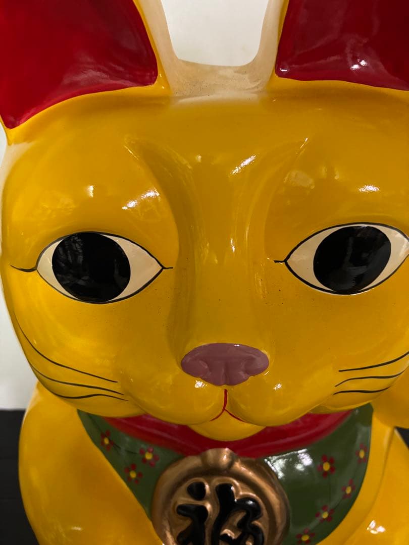 【特大‼️全長58cm‼️希少】招き猫　置物　縁起物