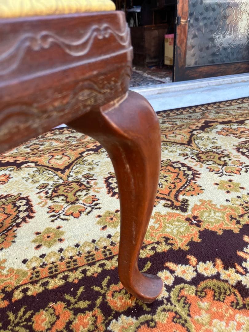 希少 フランスベッド 椅子 アンティーク チェア 猫脚 インテリア ビンテージ