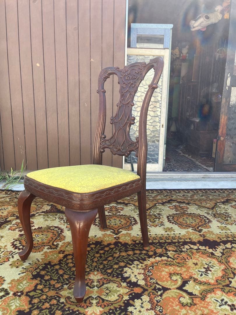 希少 フランスベッド 椅子 アンティーク チェア 猫脚 インテリア ビンテージ