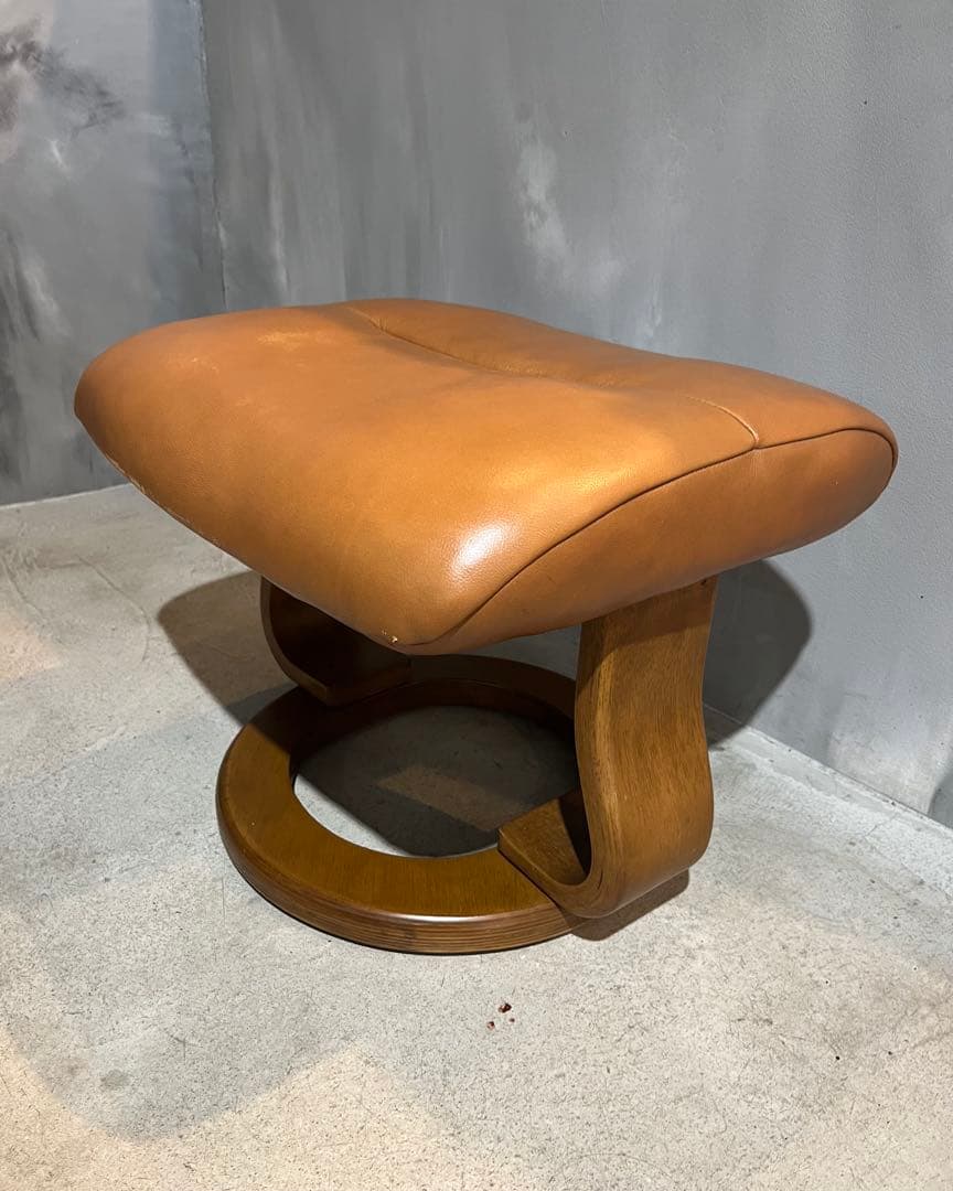 オットマン　キャメルブラウン