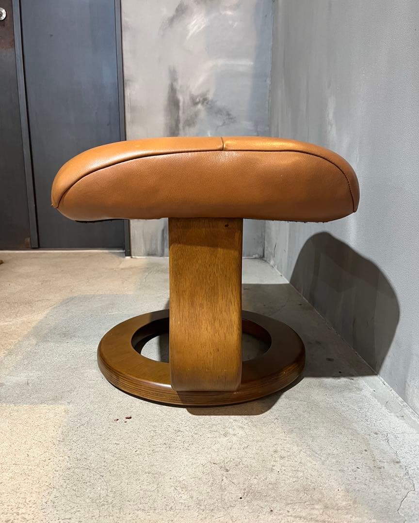 オットマン　キャメルブラウン