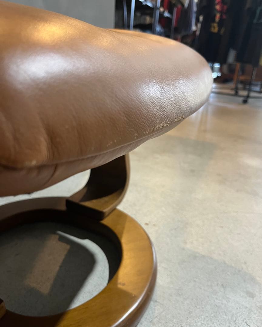 オットマン　キャメルブラウン