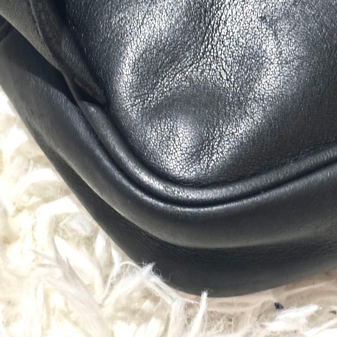 美品　COACH　ボディバッグ　ショルダーバッグ　ボディバッグ　レザー　ブラック