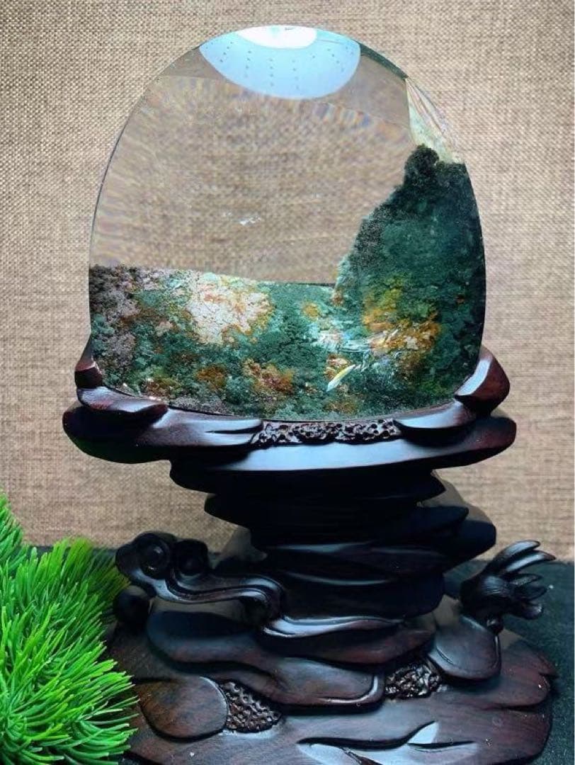 ⭐︎【天然】グリーン ガーデン クォーツ 置物 935g