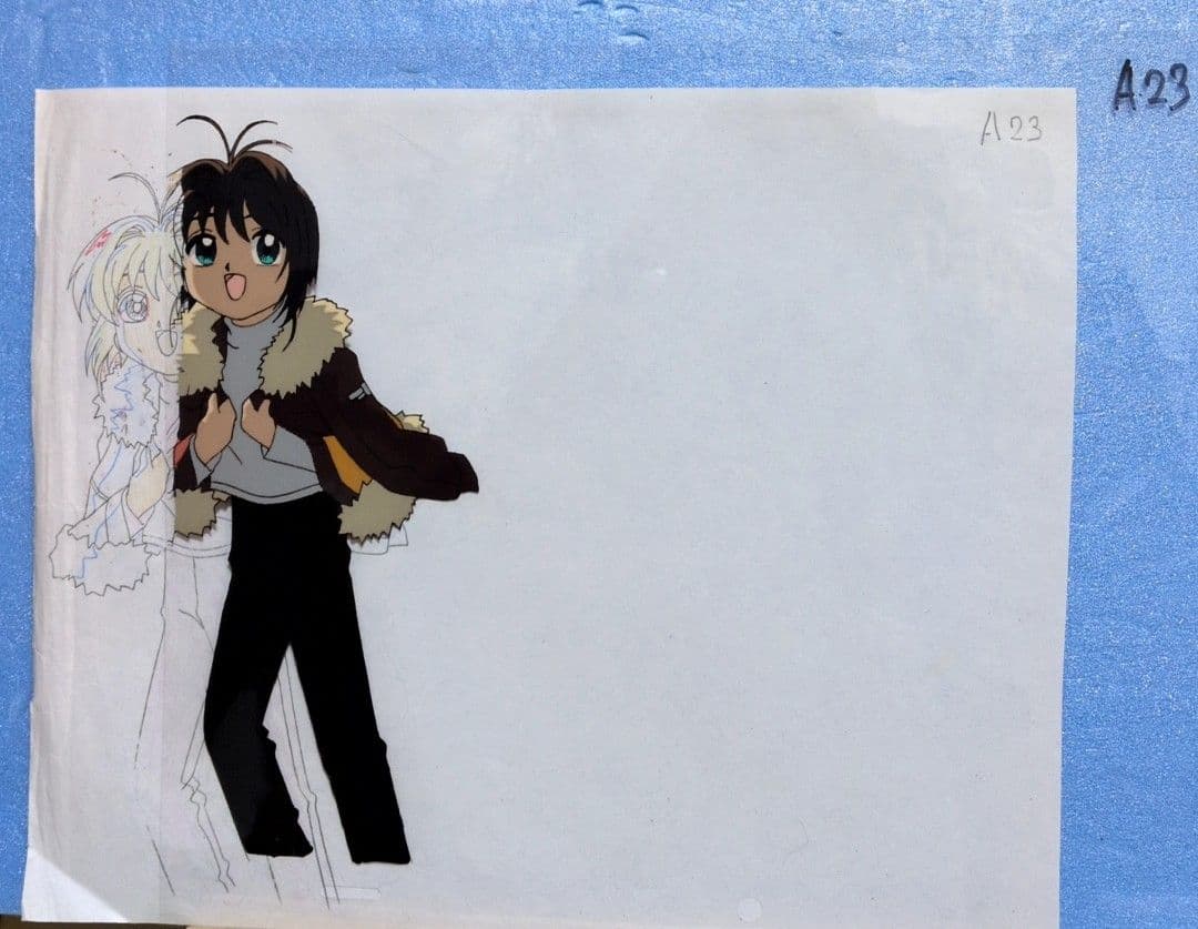 カードキャプターさくら　セル画×3枚セット（さくら、藤隆、奈久留）