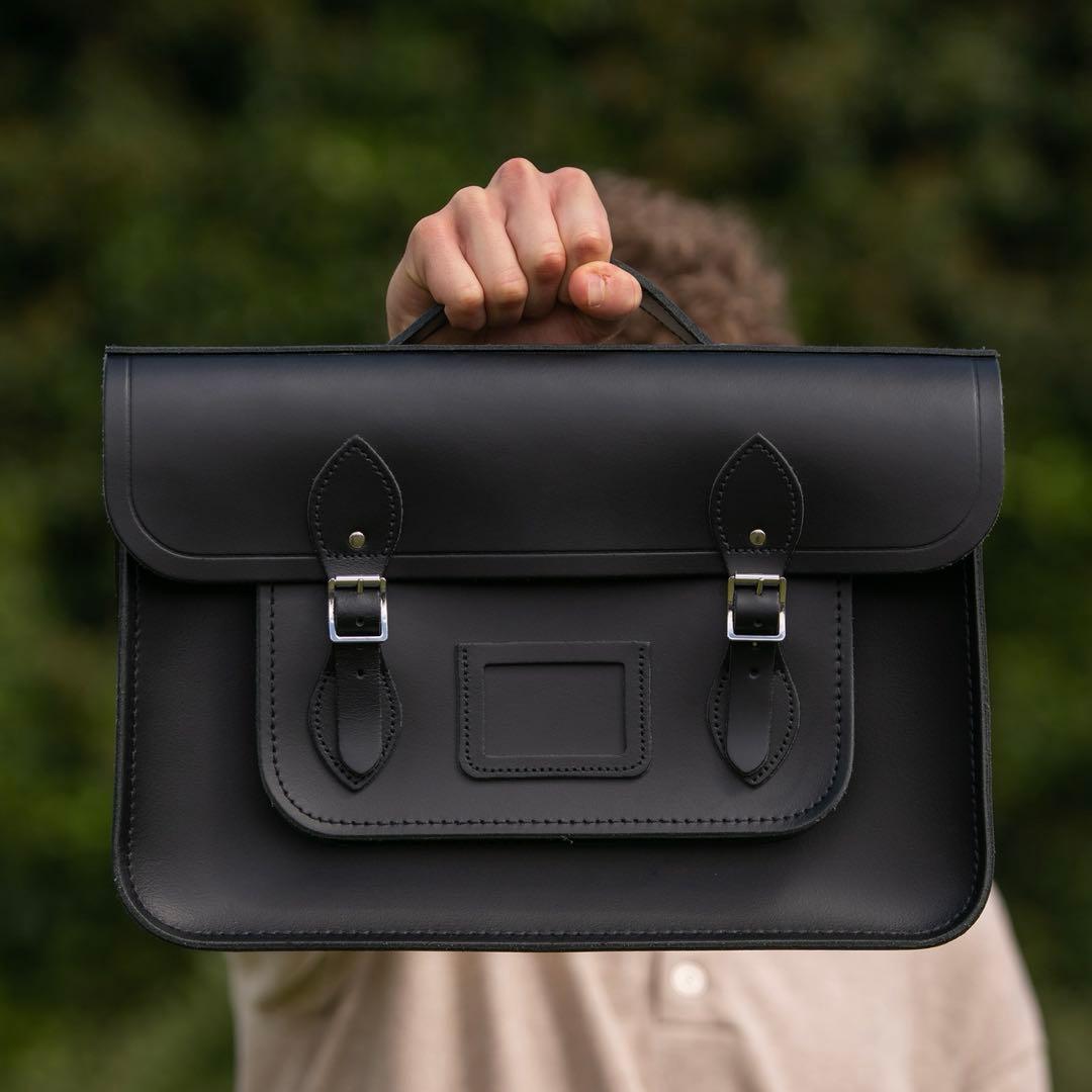 ケンブリッジ サッチェル 15インチ バッチェル レザー ショルダーバッグ 黒