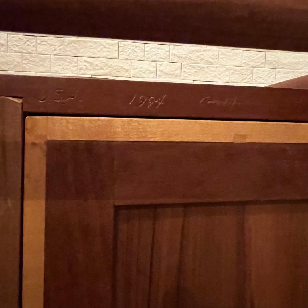 【ヴィンテージ】シェイカーデザイン　木製ロッキングチェア 引き出し付き