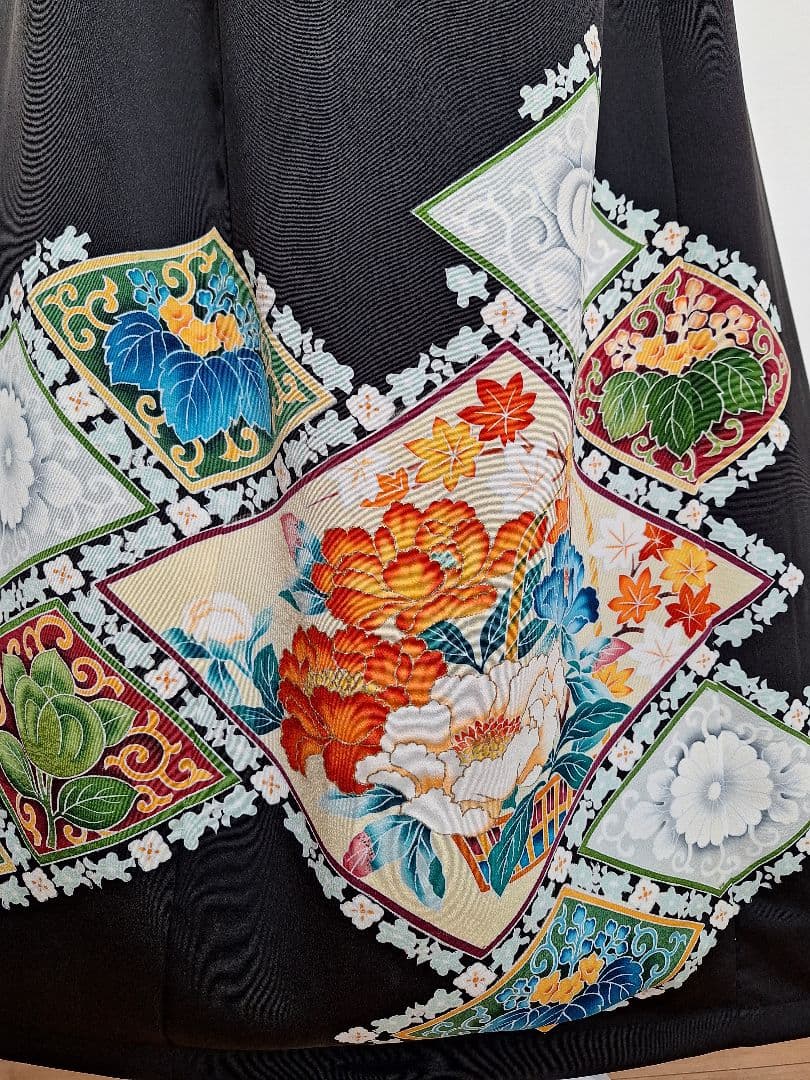 着物リメイクワンピース3631