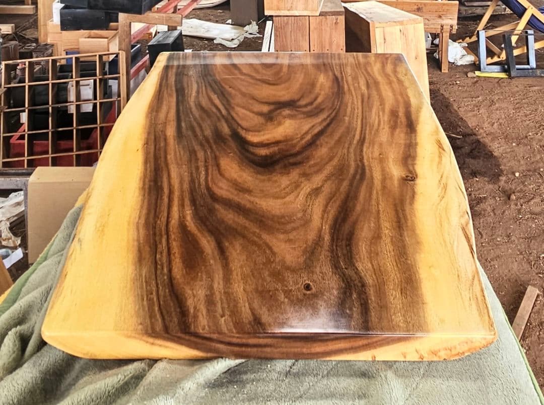 最終価格　モンキーポッド　一枚板　ダイニング　テーブル　センター　ウォールナット