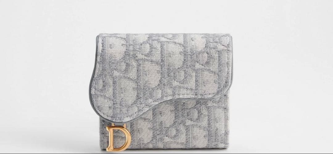 Dior クリスチャンディオール ロータスウォレット サドル 箱付き