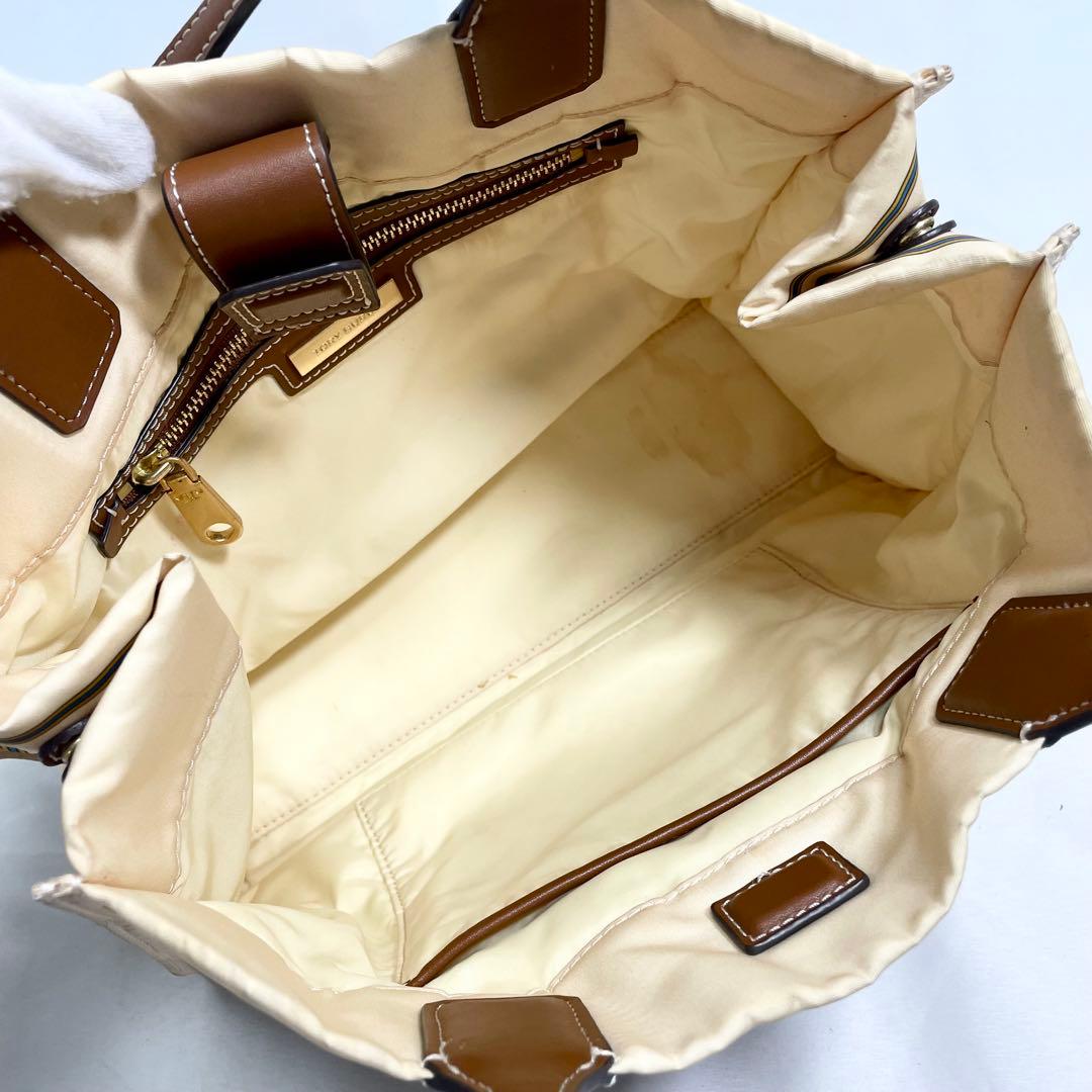 トリーバーチ エラ キャンバス トートバッグ ボタニカル 花柄 大容量 A4可