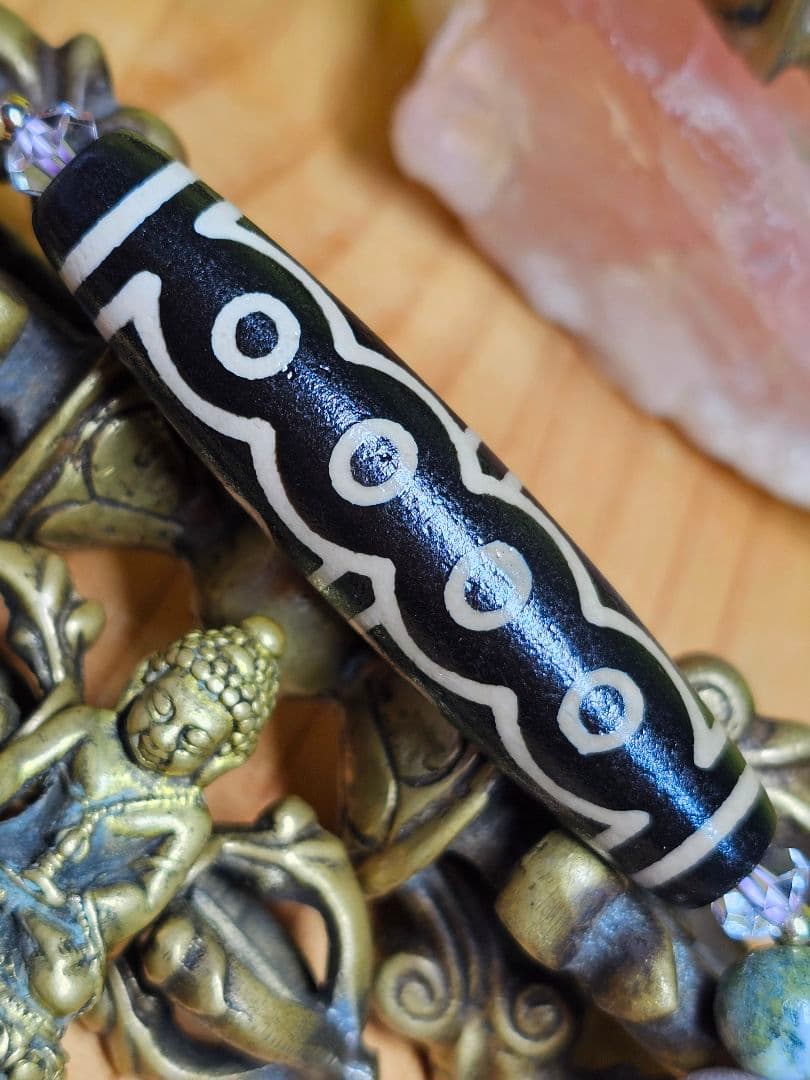 奇跡の十五眼天珠と日本銘石たちのブレス