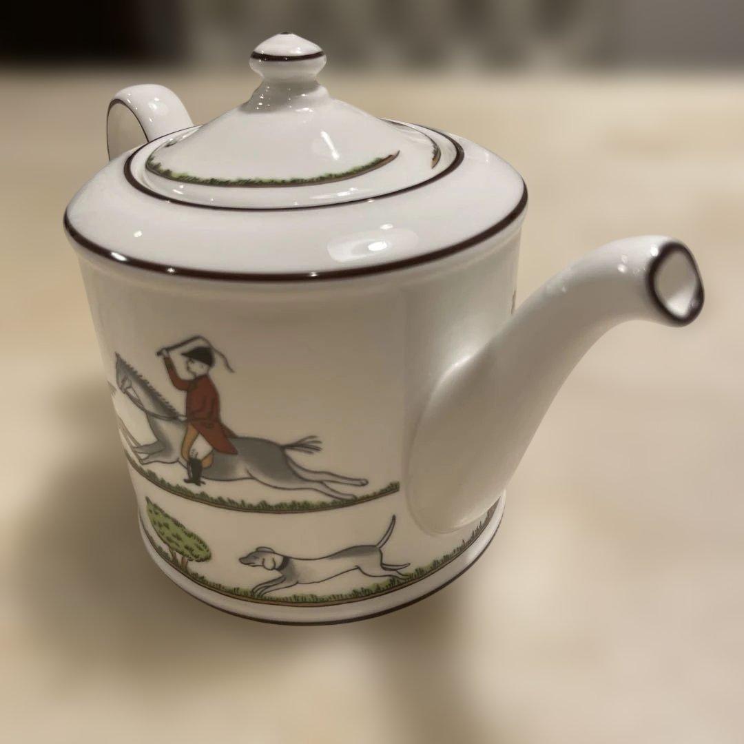  ウェッジウッド ハンティングシーン ティーポット