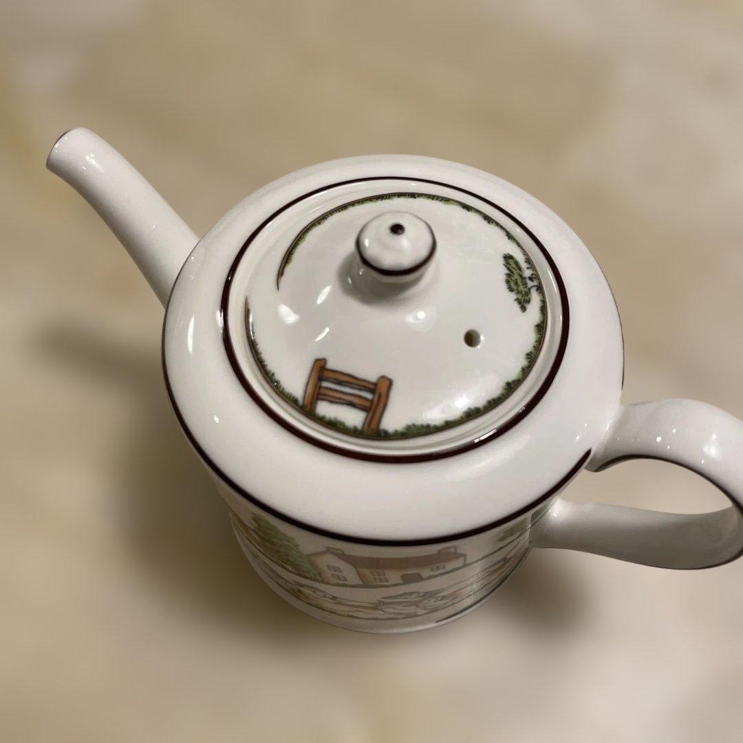  ウェッジウッド ハンティングシーン ティーポット