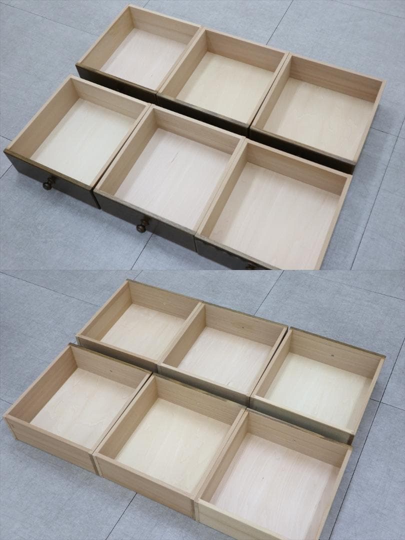 2 パリの雑貨屋 F-12 チェスト6 6段チェスト 小引出 天然木 小物収納