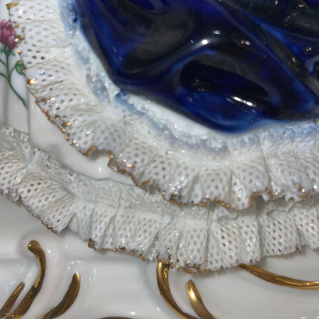 加藤工芸 ドレスドール陶器人形　バイオリンとピアノ