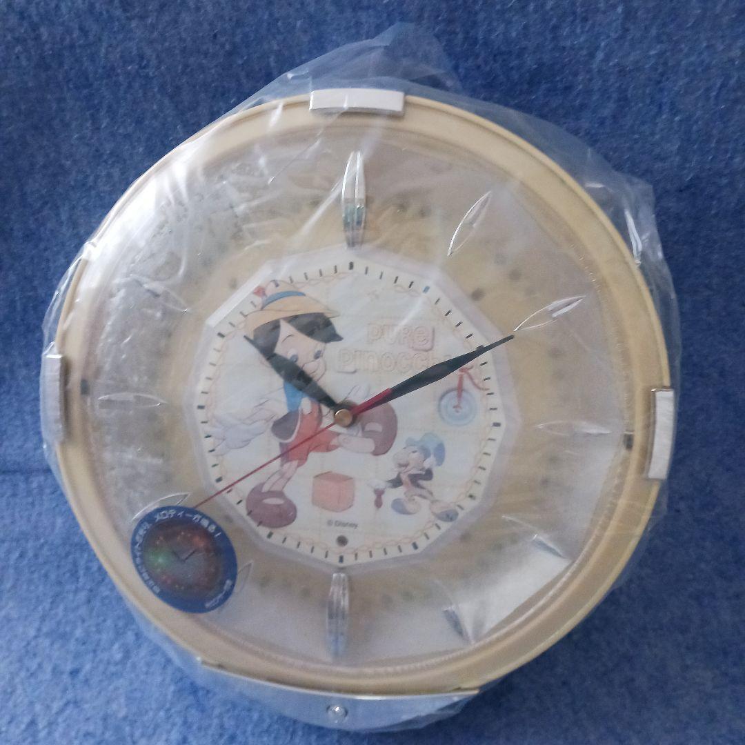 掛け時計　ピノキオ　ディズニー　　　　　光センサー付き