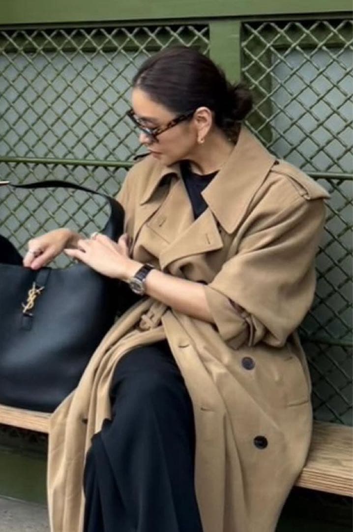 SAINT LAURENT ベージュ トレンチコート