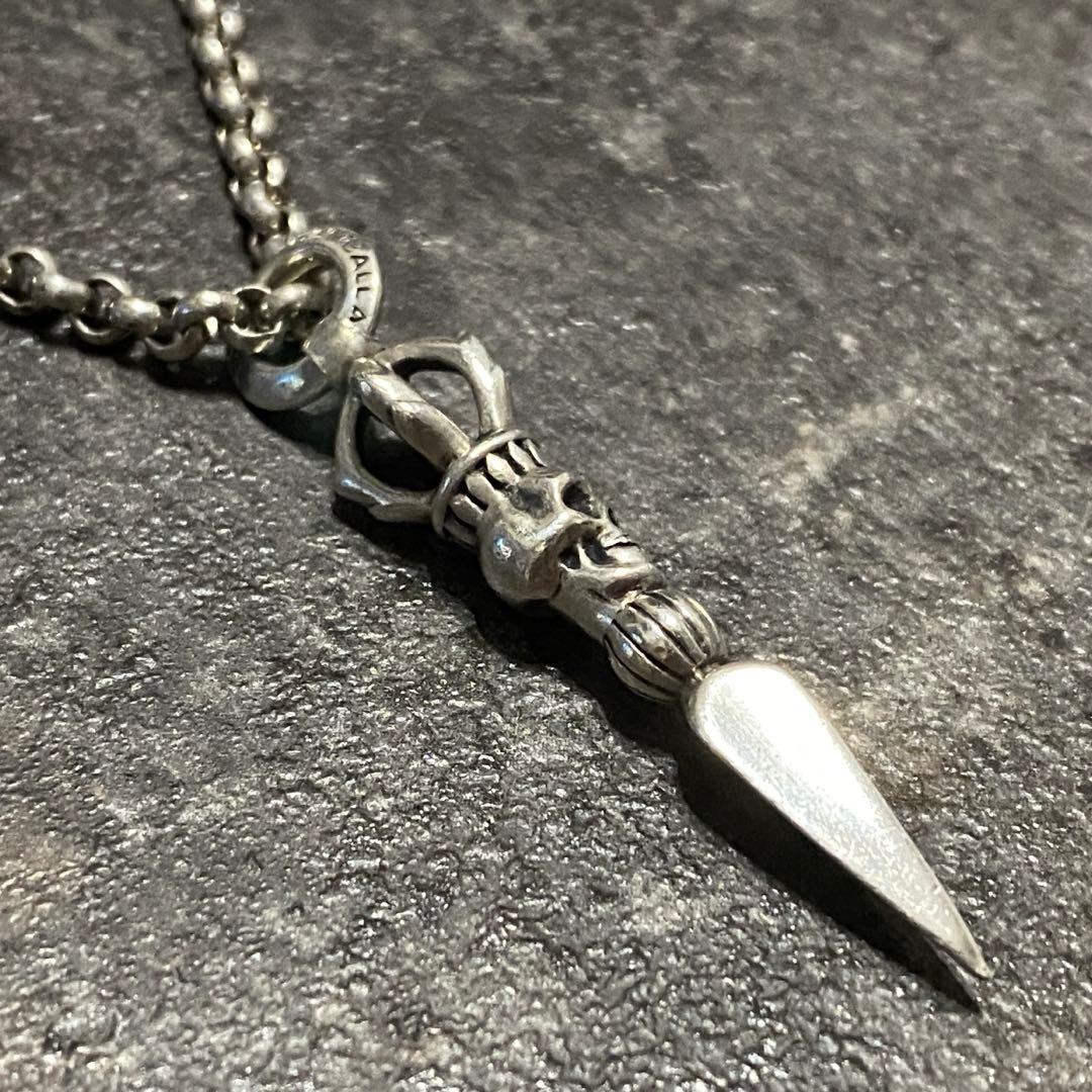 廃盤 SHAMBALLA シャンバラ スカル ダガー ペンダント ネックレス