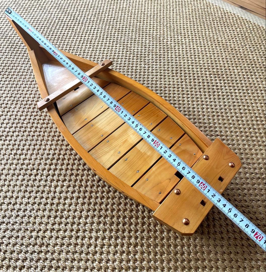 舟盛り 船盛 活造り 刺し盛り船 木製　大小2個セット