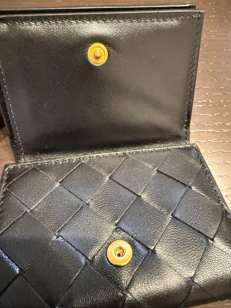 ボッテガヴェネタ 三つ折り財布 ブラック