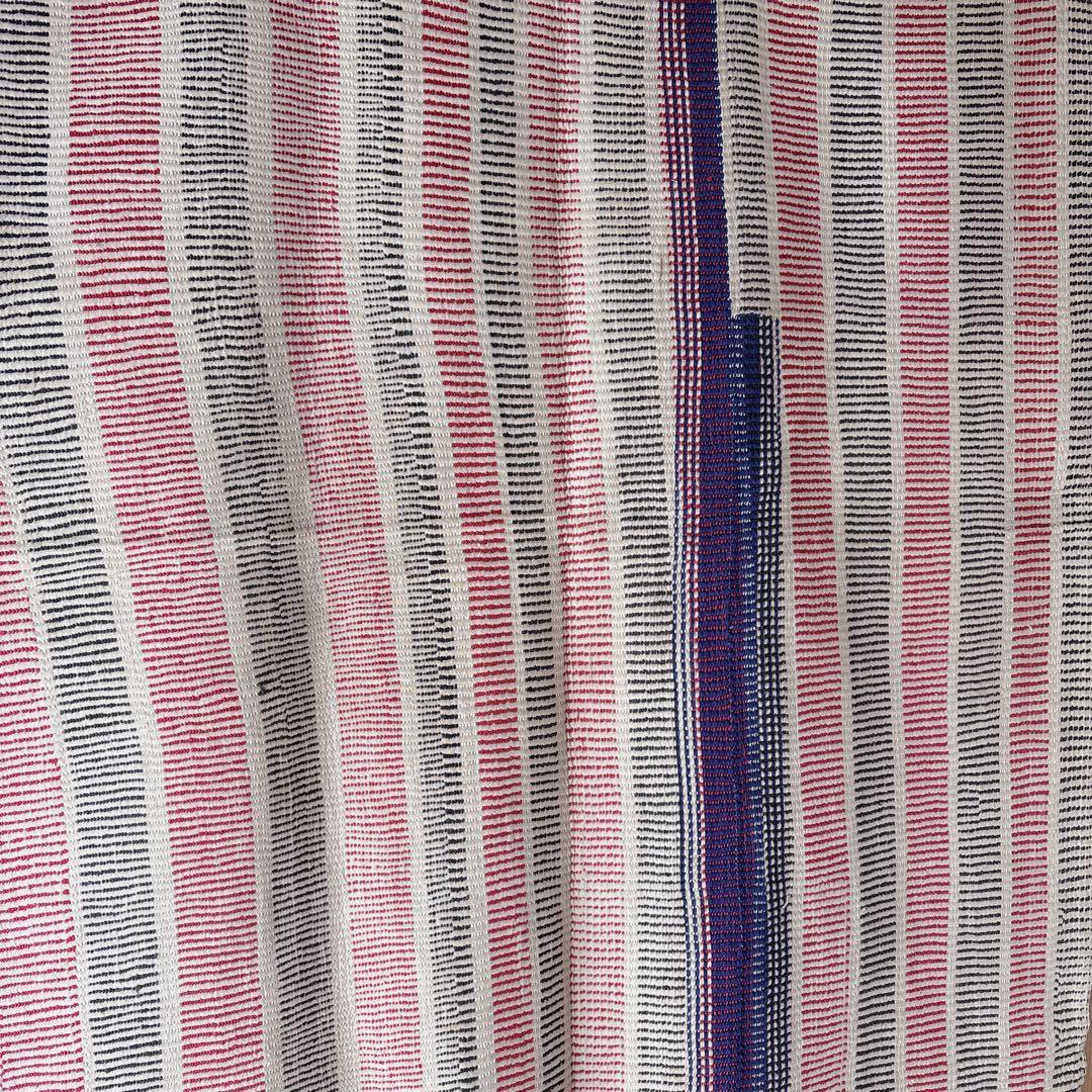 未使用＊ヴィンテージラリーキルト　ボーダーステッチ　マルチカバーカンタキルト