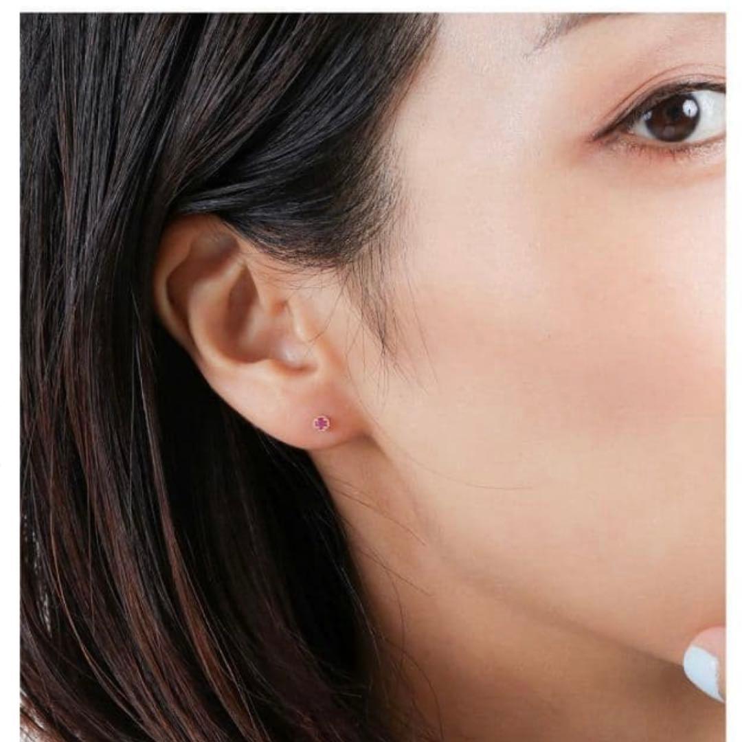 ete エテ　k10 ルビーピアス