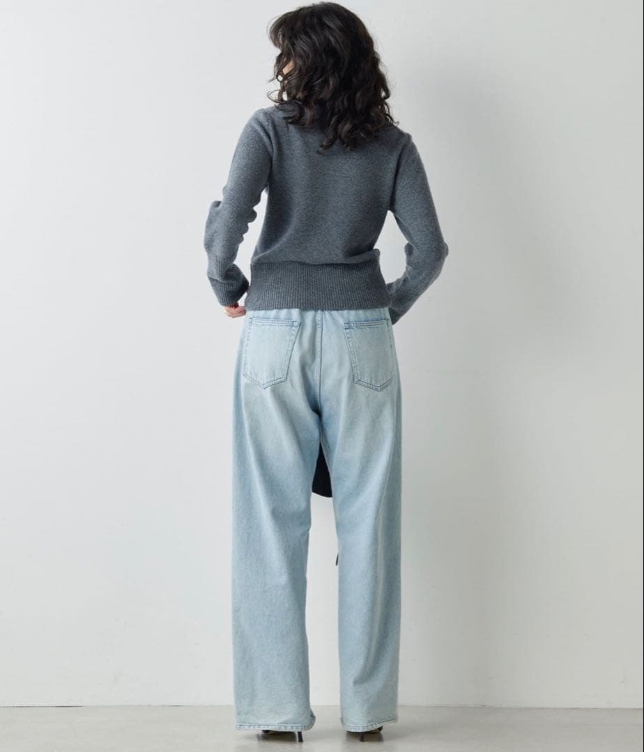 【Whim Gazette】ウィムガゼット ドロストデニム ブルー 36