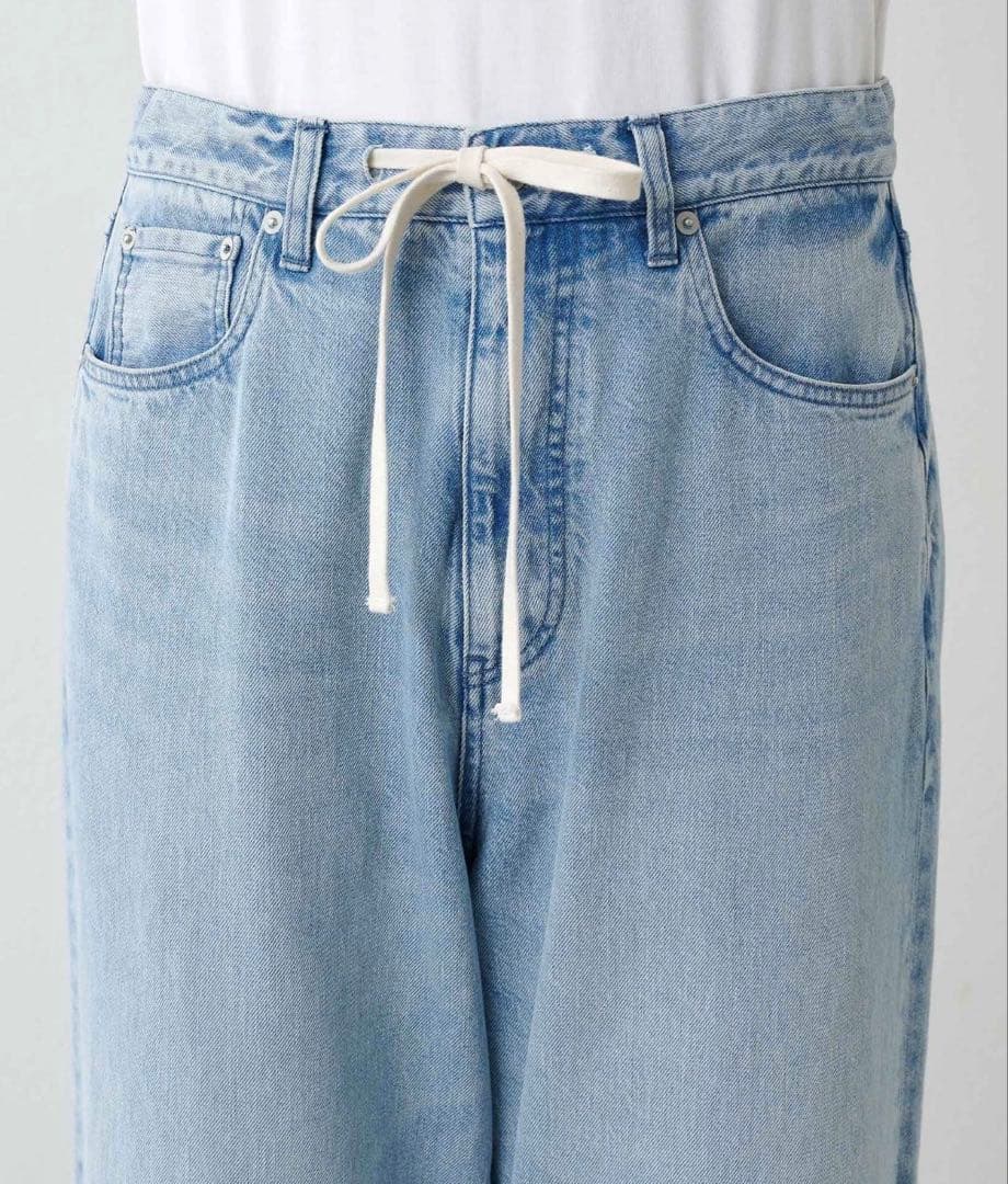 【Whim Gazette】ウィムガゼット ドロストデニム ブルー 36