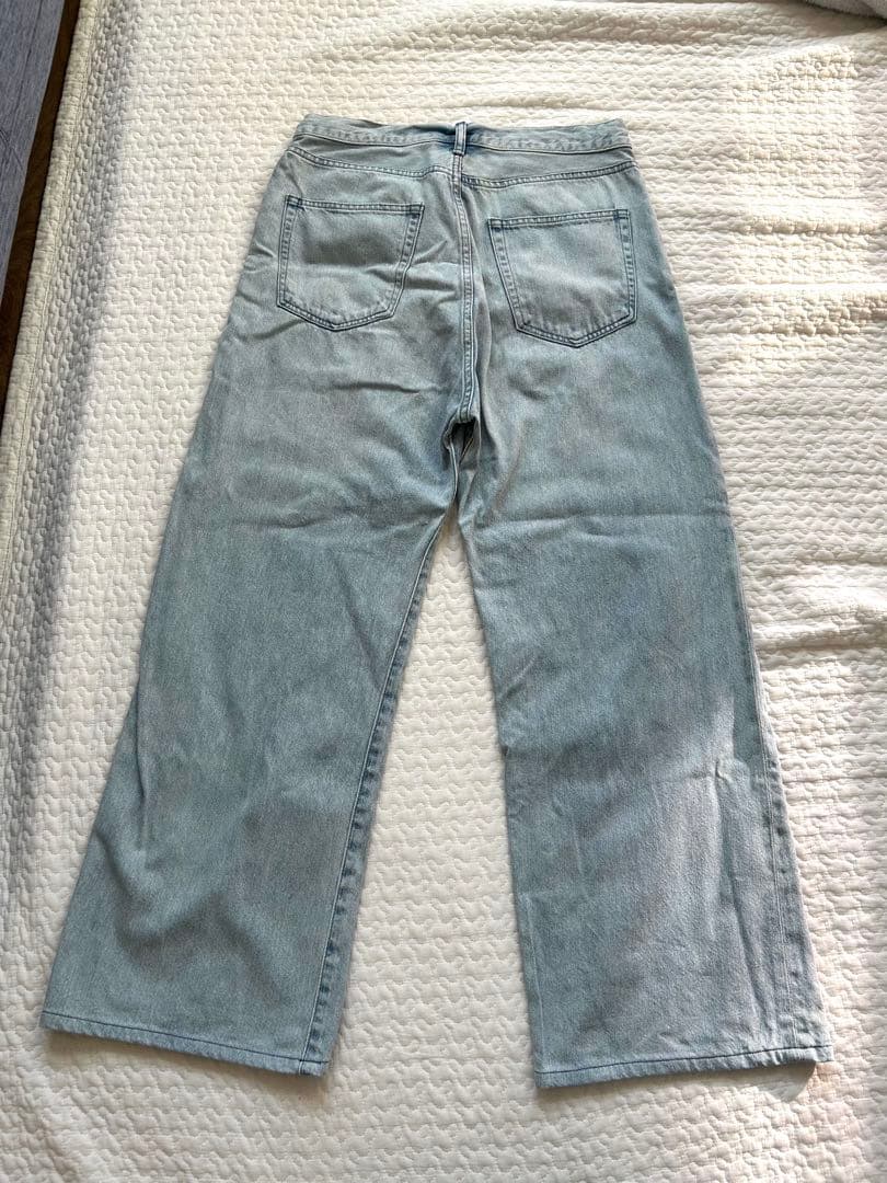 【Whim Gazette】ウィムガゼット ドロストデニム ブルー 36