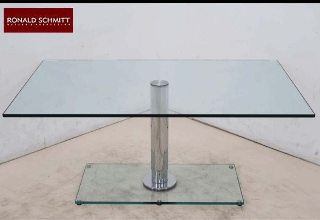 RONALD SCHMITT ガラステーブル　昇降式