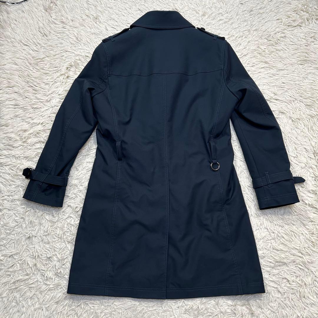 エポカウォモ トレンチコート ダブルブレスト ネイビー【M】ライナー付 三陽商会