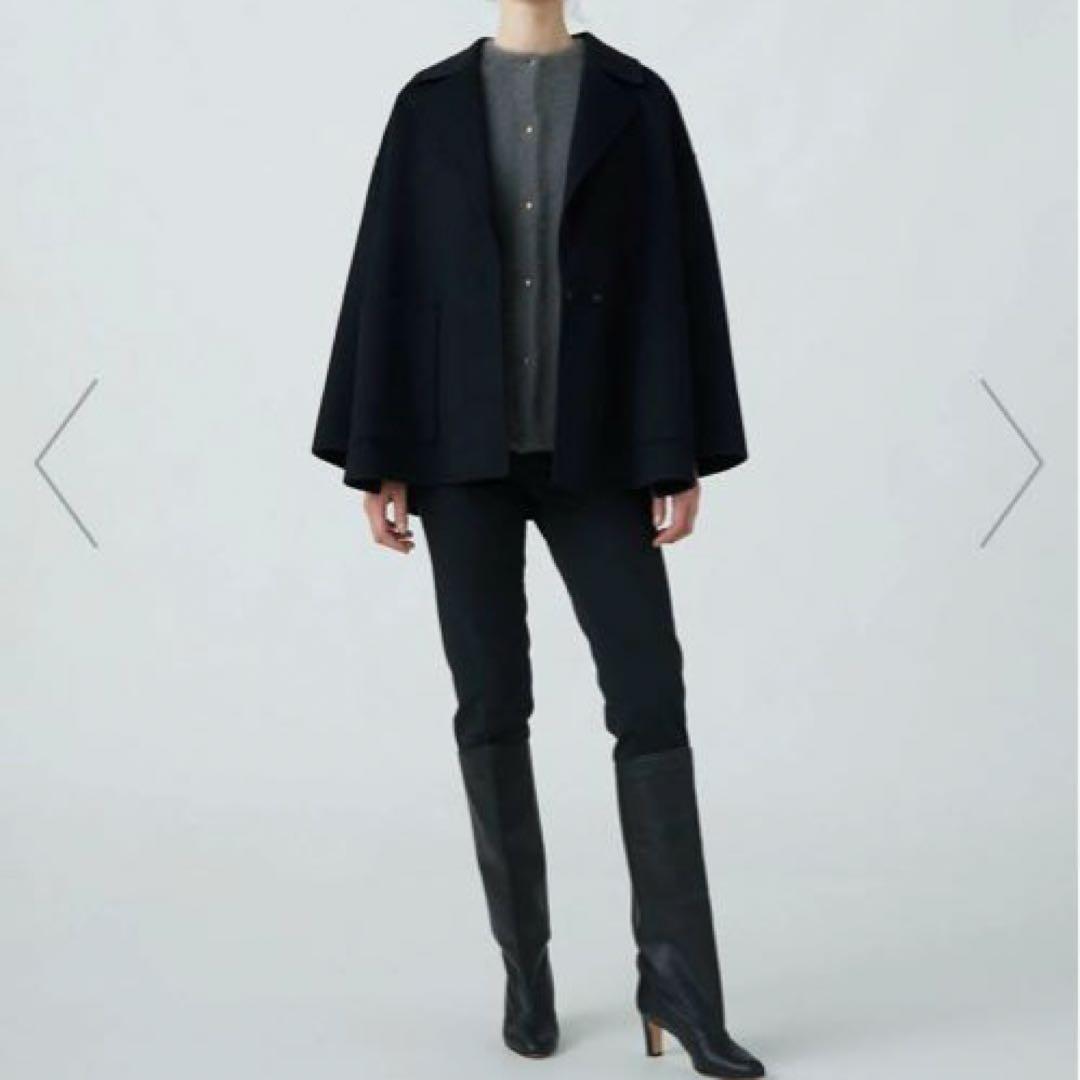 プレミアムウールリバー オープンカラーショートコート