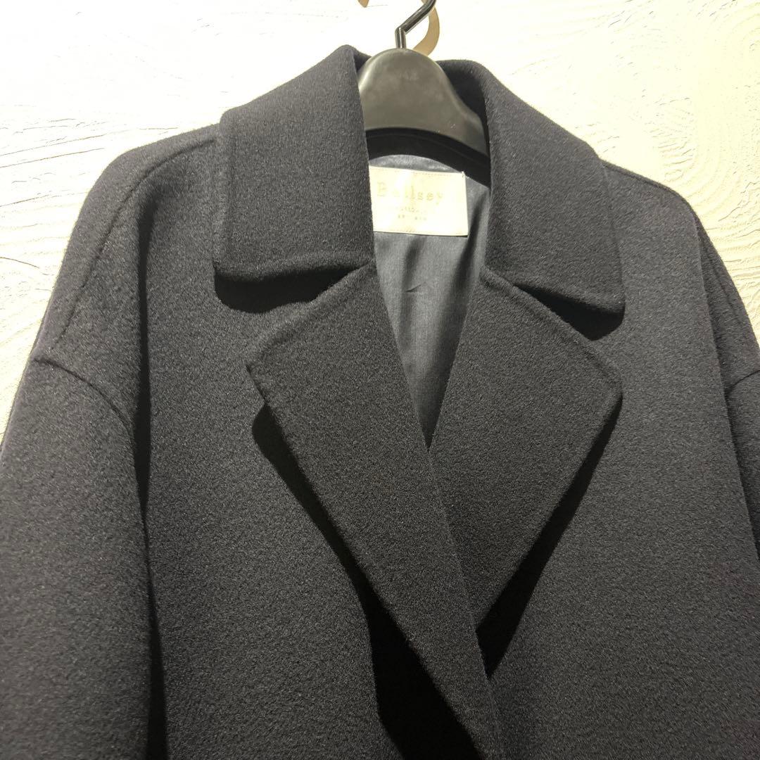 プレミアムウールリバー オープンカラーショートコート