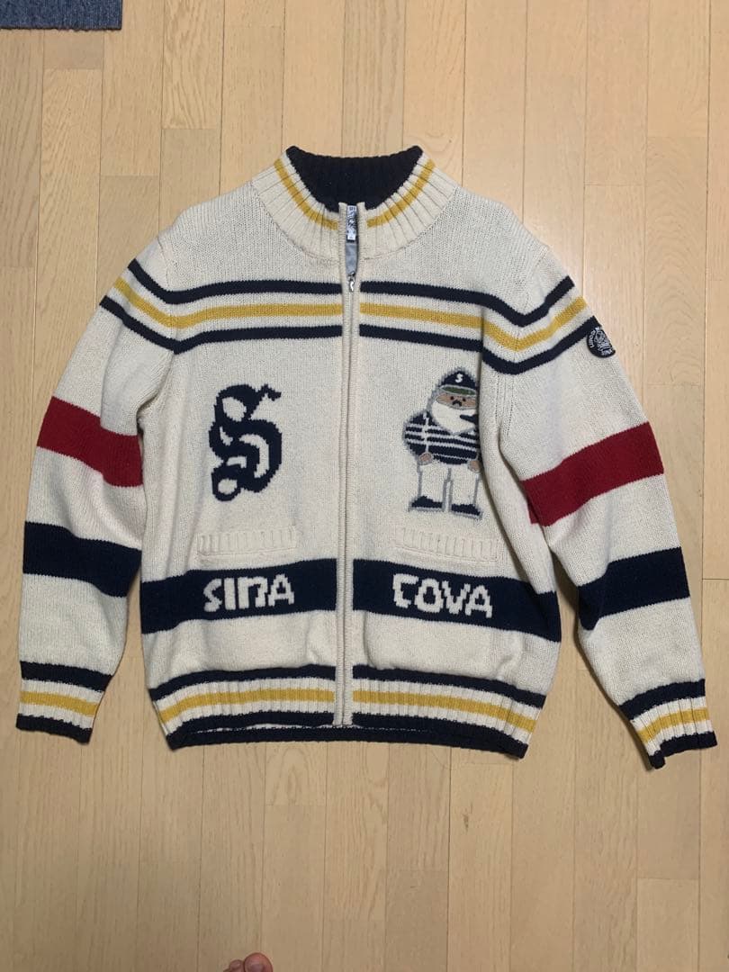 SINA COVA ストライプニットセータージャンパー L