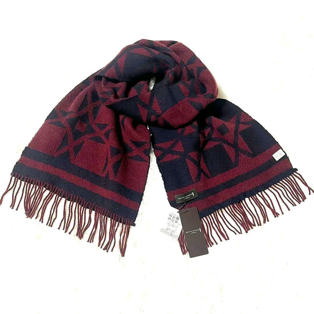 未使用タグ付き★MACKINTOSH アンドリューカシミアマフラー