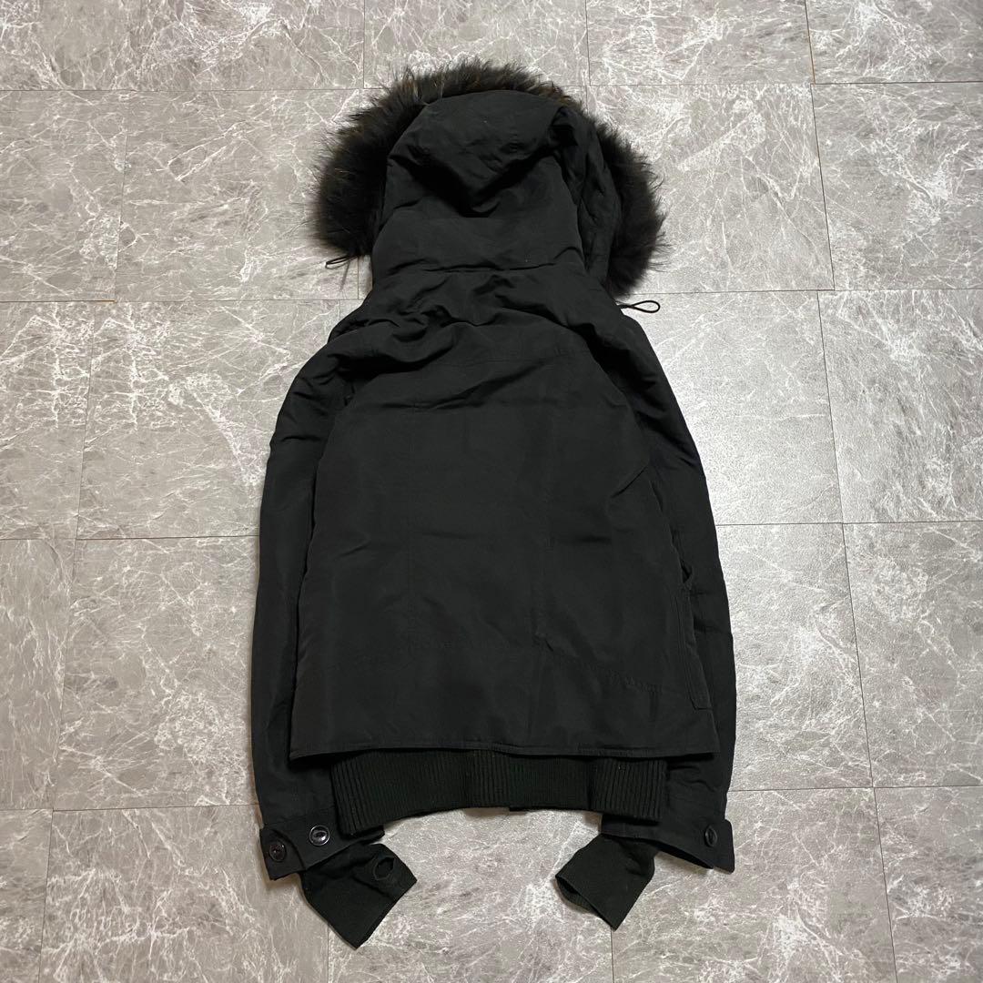 00s archive ファー ミリタリージャケット y2k 平成 グランジ 黒