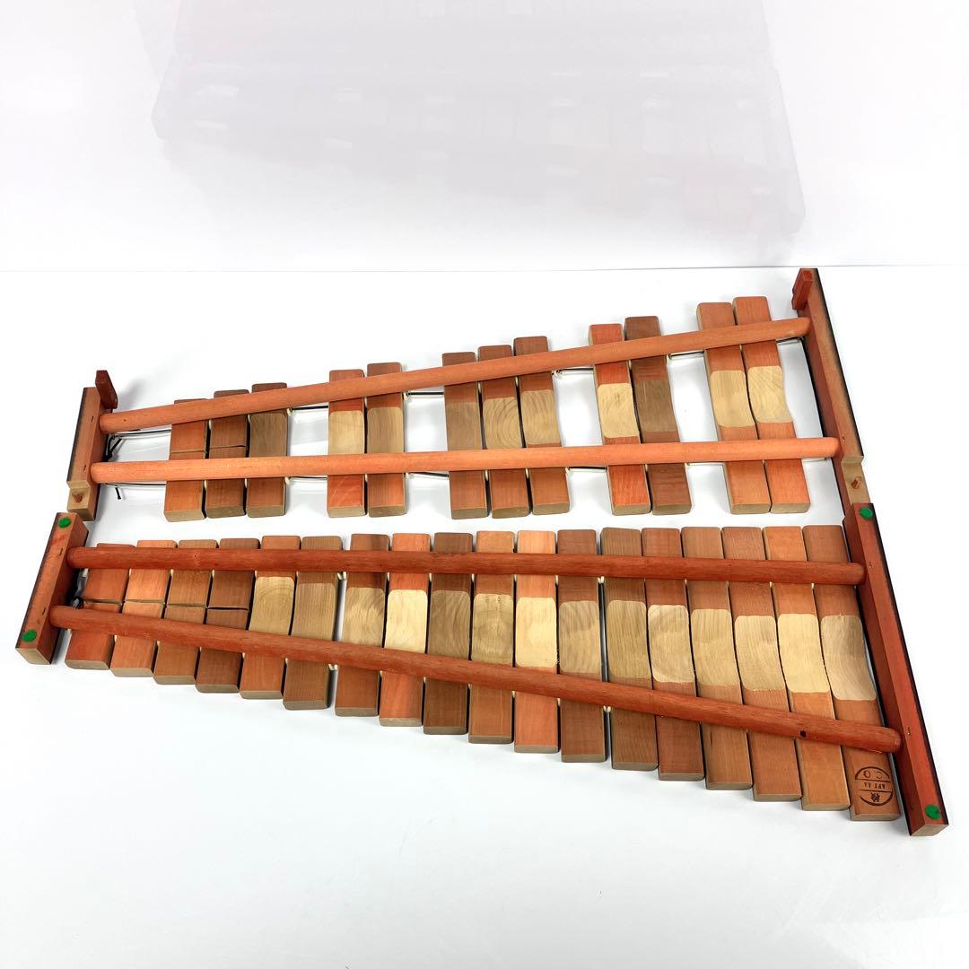 YAMAHA　卓上木琴　No.185　箱、マレット付き　①