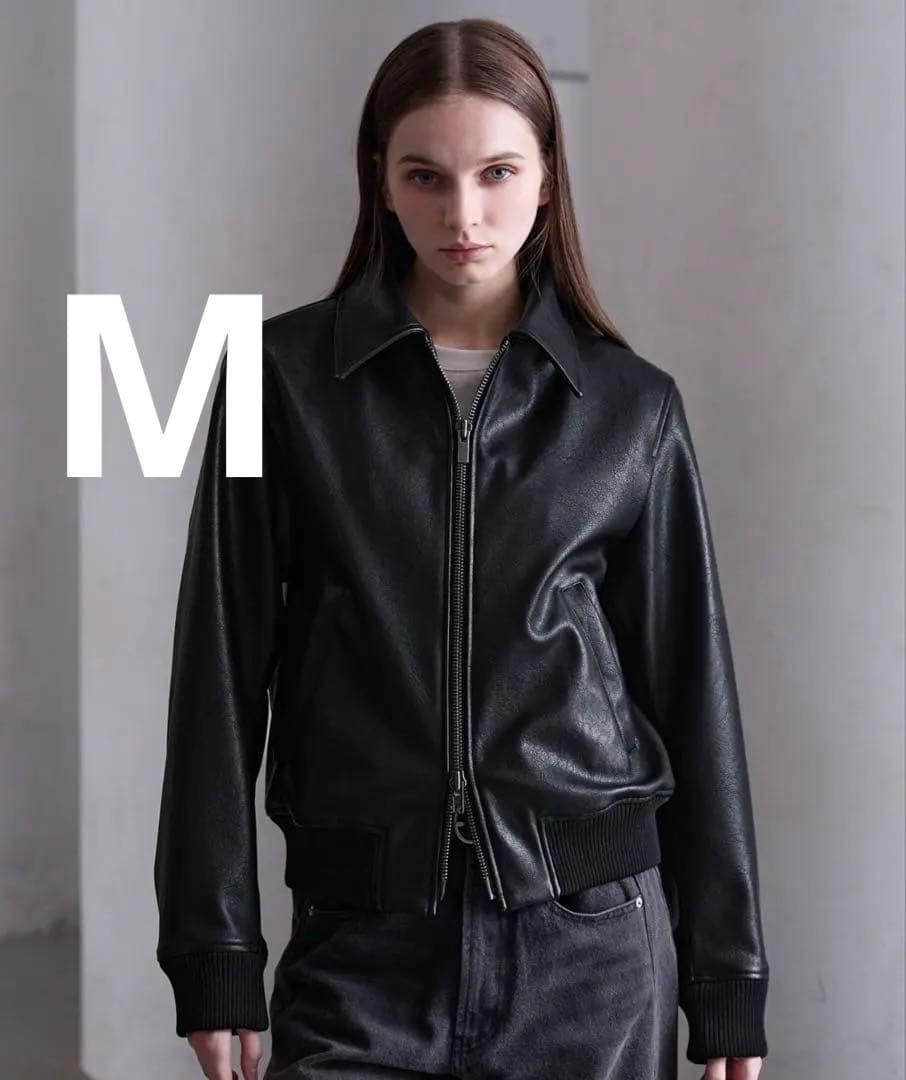 【新品タグ付き】CLELディープテクスチャーブルゾン　黒