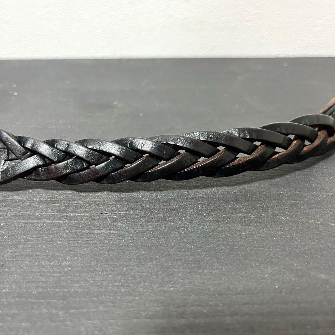 《RRL/ダブルアールエル》Leather Concho Bracelet