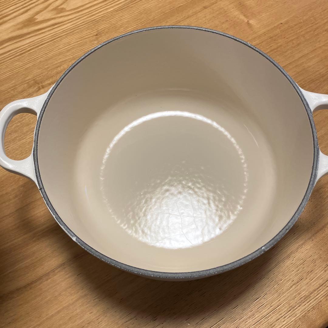 LE CREUSET 両手鍋 20cm ホワイト