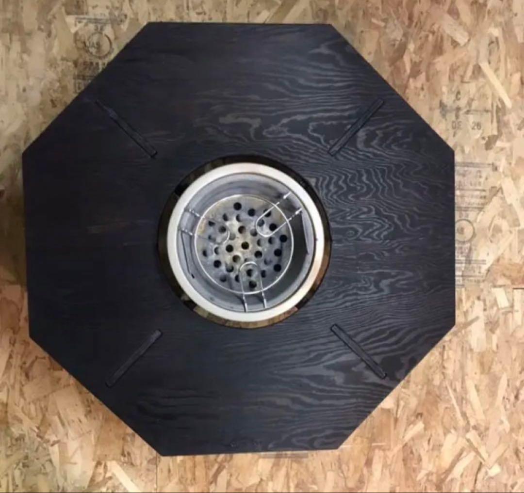 YAMAGOMORY 八卓　ブラック　七輪テーブル　折り畳み