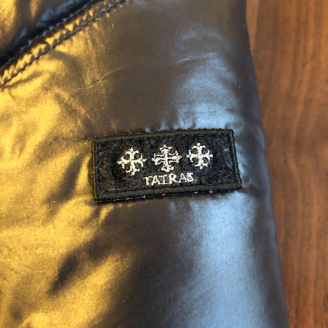 ちこタトラス　ロングダウンコート　ラクーンファー　ブラック　L