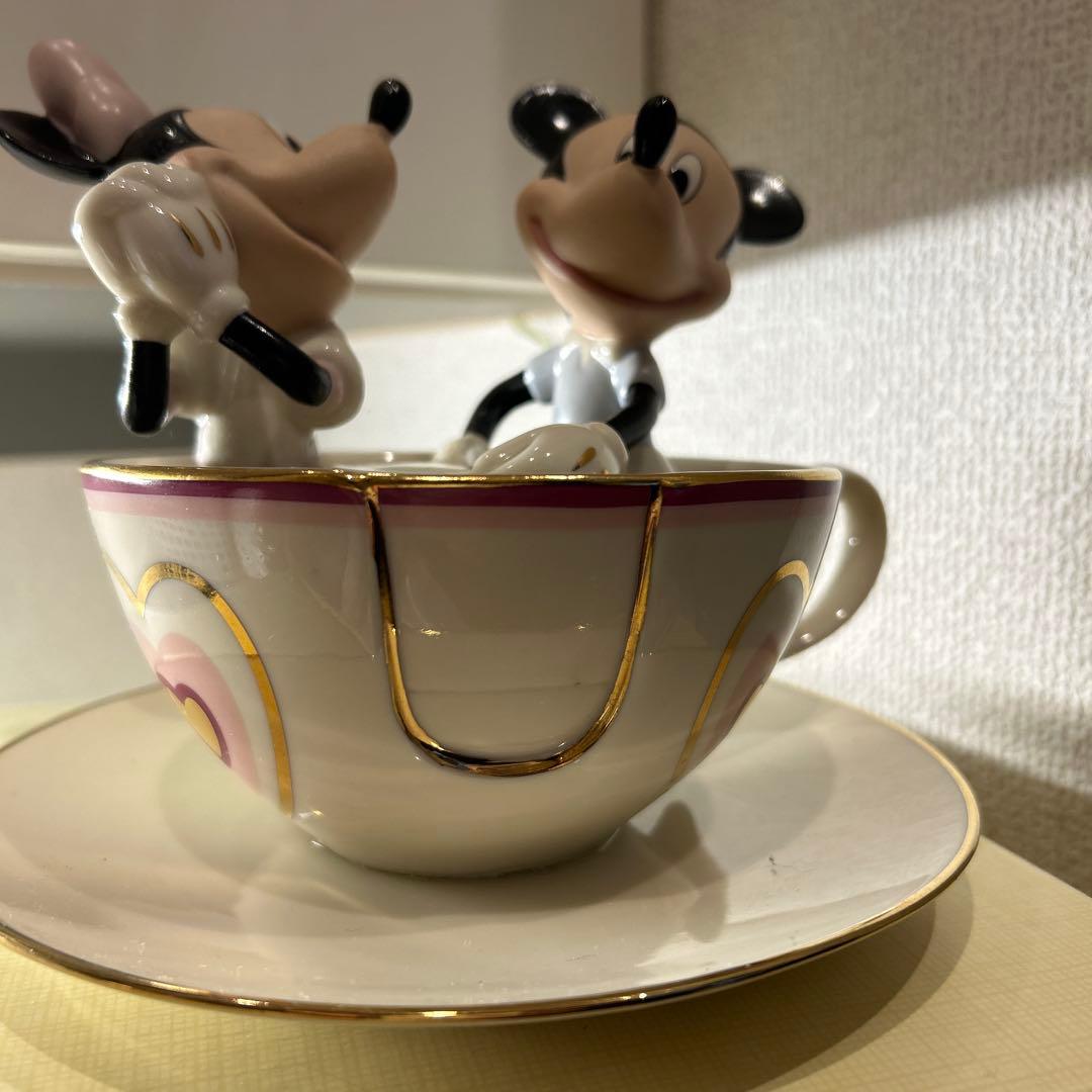 LENOX ミッキー・ミニー ティーカップ置物