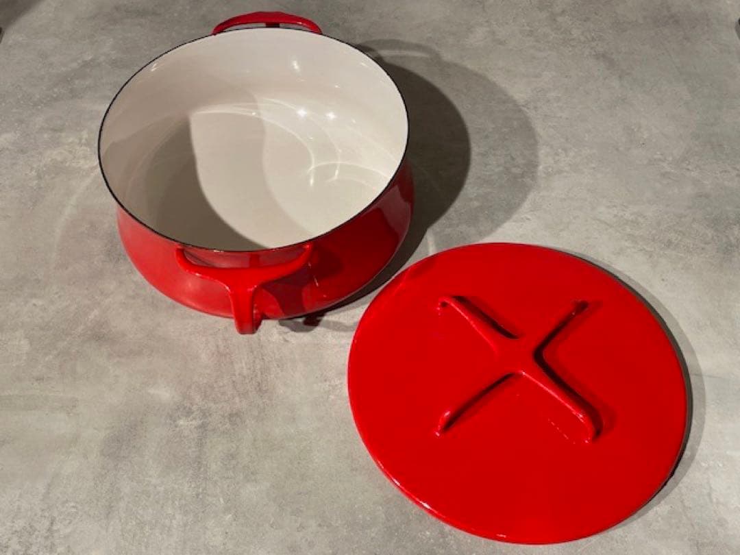 美品ダンスクDANSK コベンスタイル 両手鍋 ホーロー キャセロール 30cm